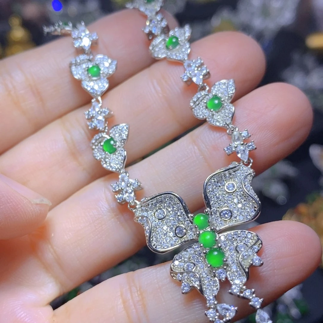 翡翠合金吊坠(不含链)天然翡翠
