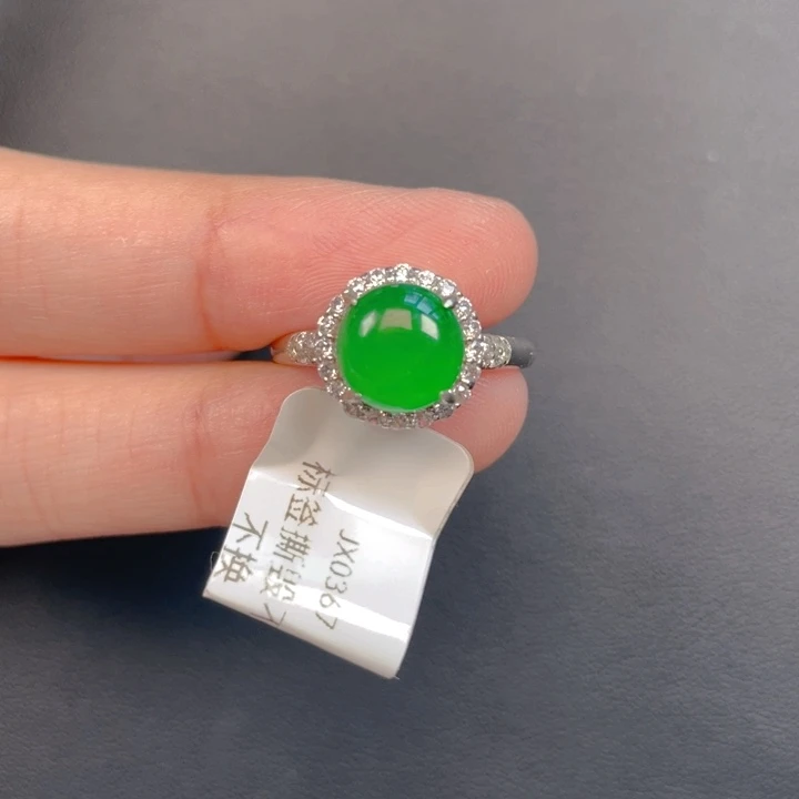 翡翠银S925镶嵌吊坠(不含链)