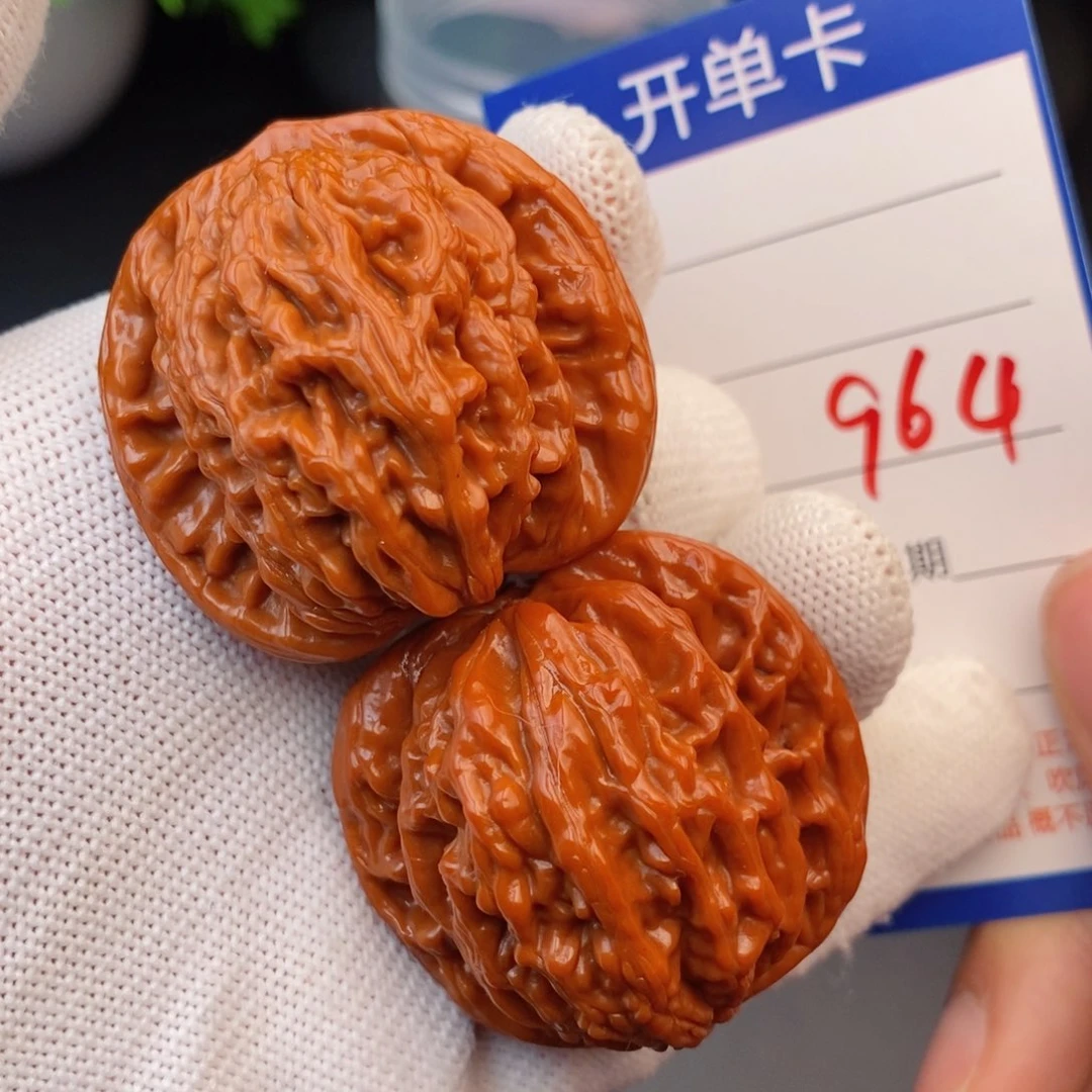 文玩核桃把件40虎头964