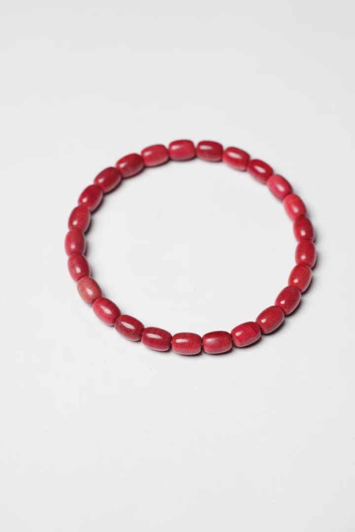 粉红象木「小米粒」8mm单圈精工手串