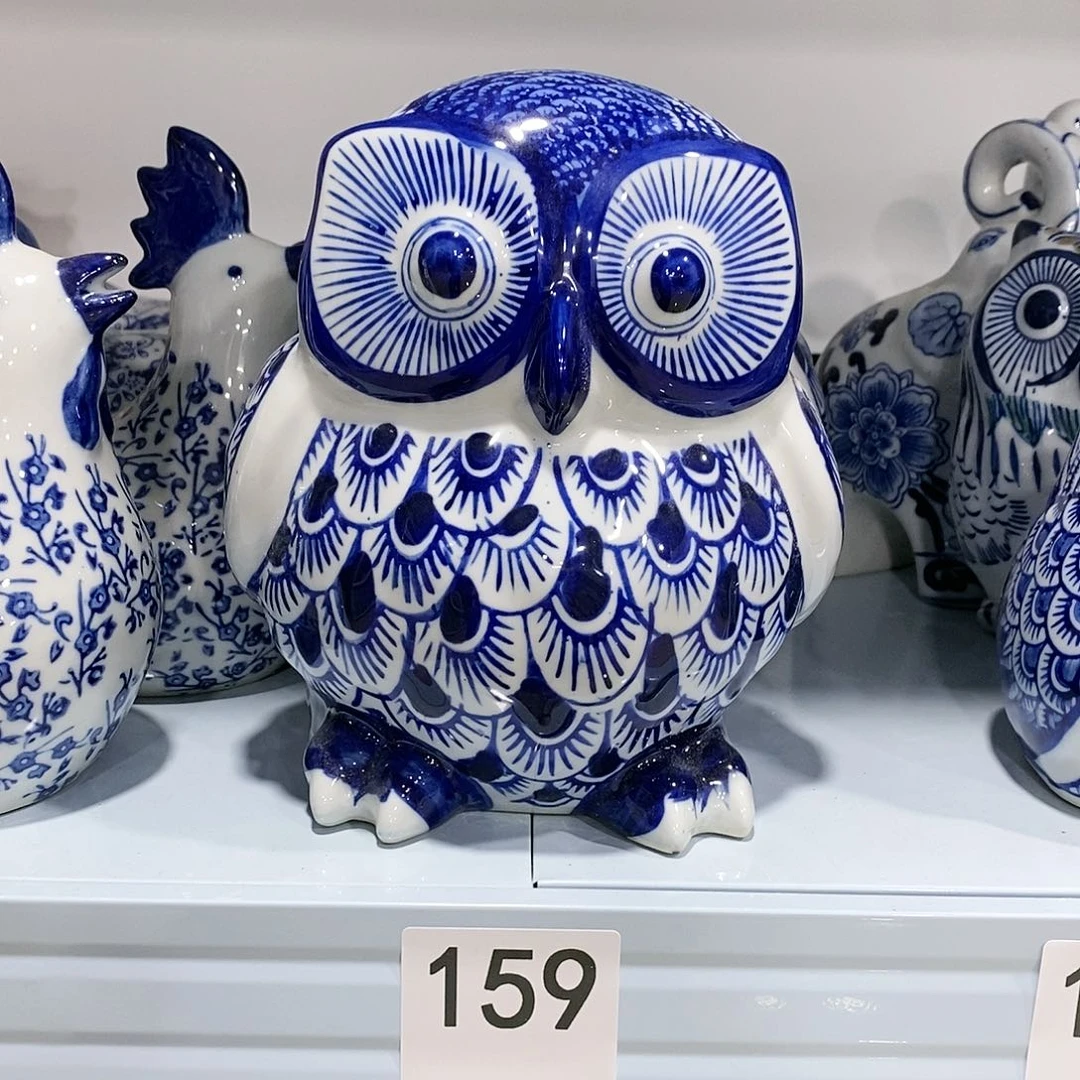 【闪购商品】摆件猫头鹰瓷器摆件…………………………