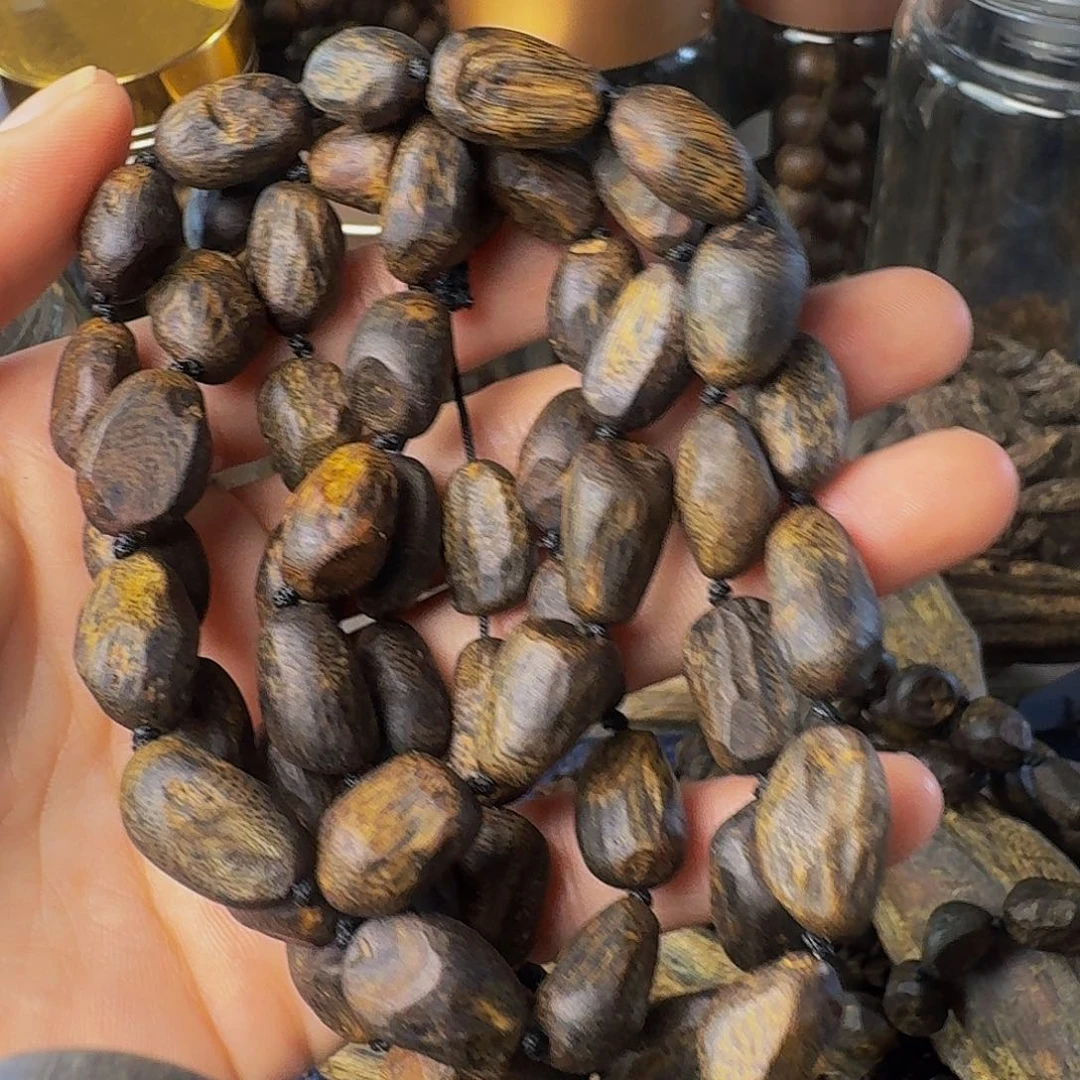 手串沉香沉水树丁46克