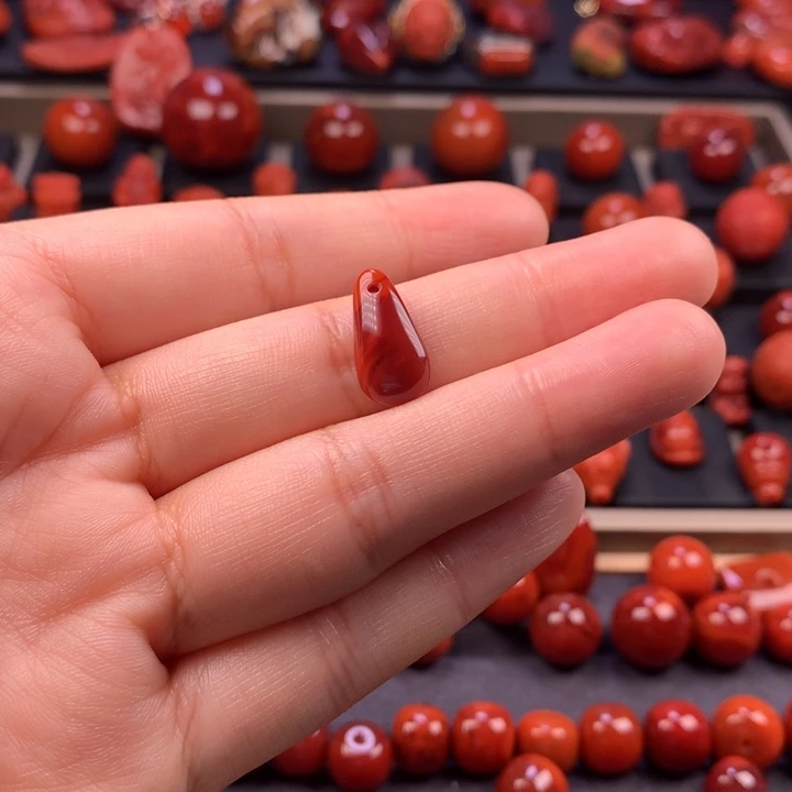 南红玛瑙未镶嵌卡子8MM+