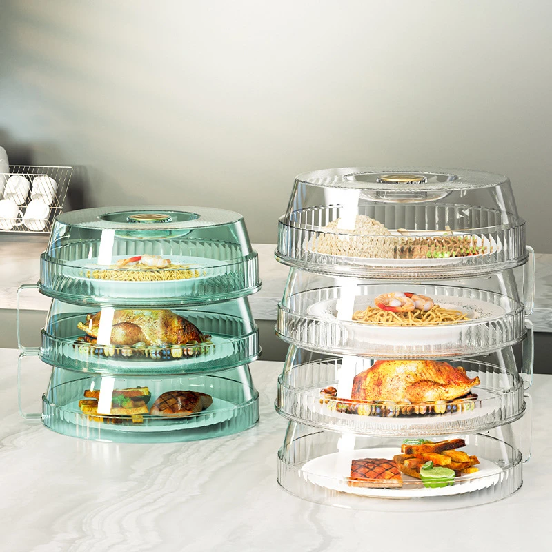 菜罩家用保温盖厨房神器餐桌罩饭菜罩盖防尘遮剩菜食物多层收纳架