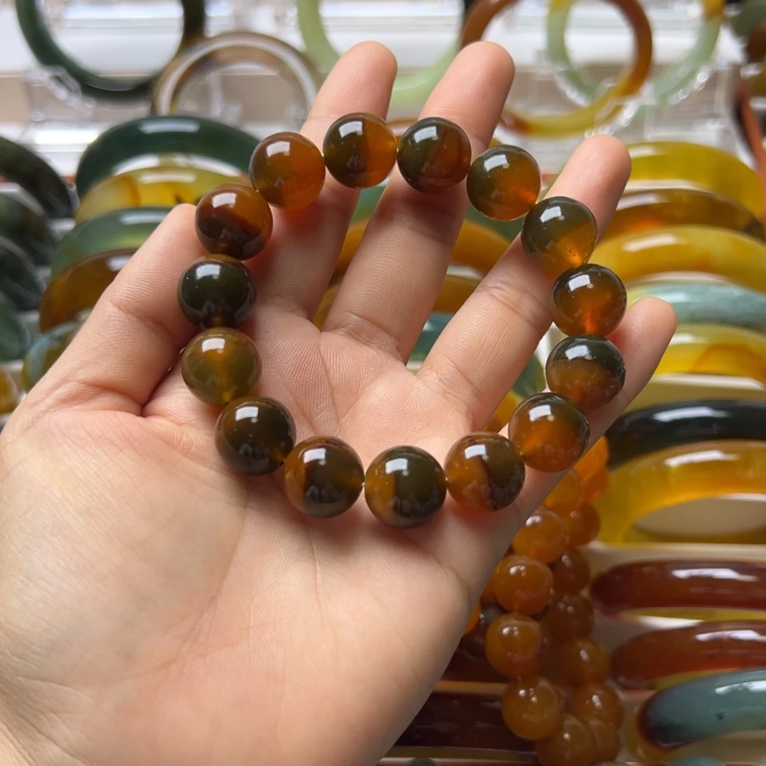 蛇纹石玉未镶嵌手链