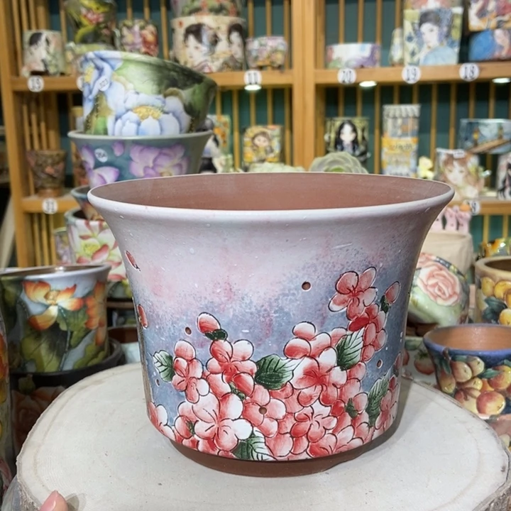 红陶景德镇艺术手绘作品