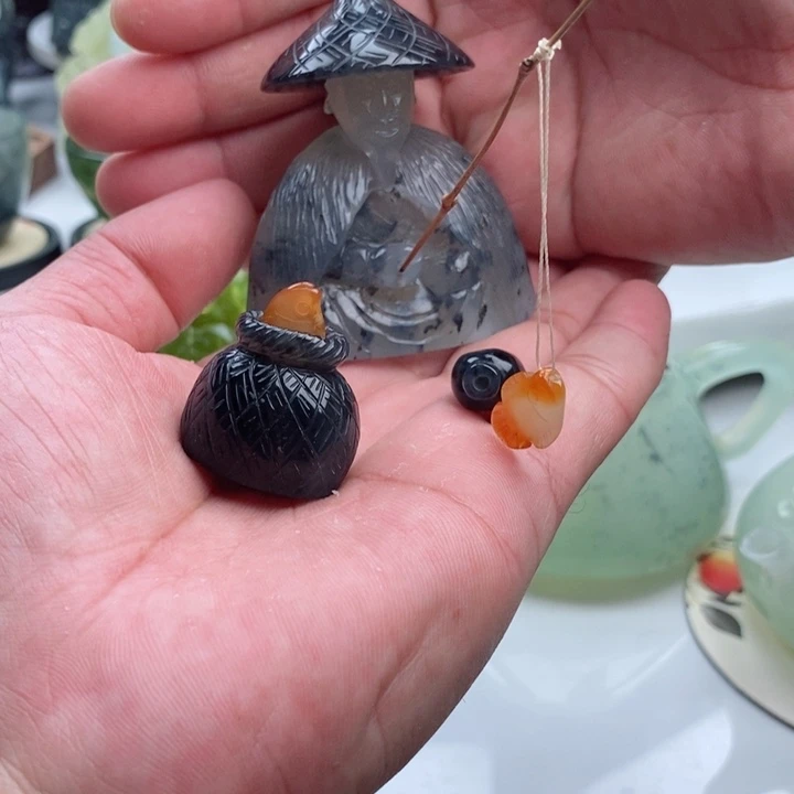 岫玉四大名玉摆件未镶嵌