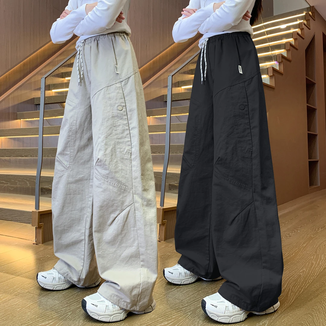 女童直筒裤子春秋宽松2025中大童休闲韩版长裤儿童女孩百搭洋气潮