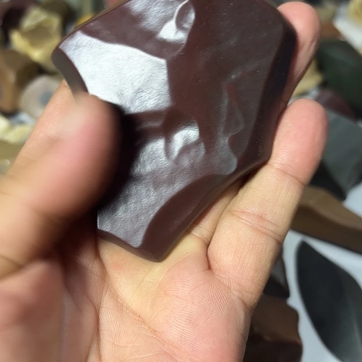 沙尔湖红泥，手把件