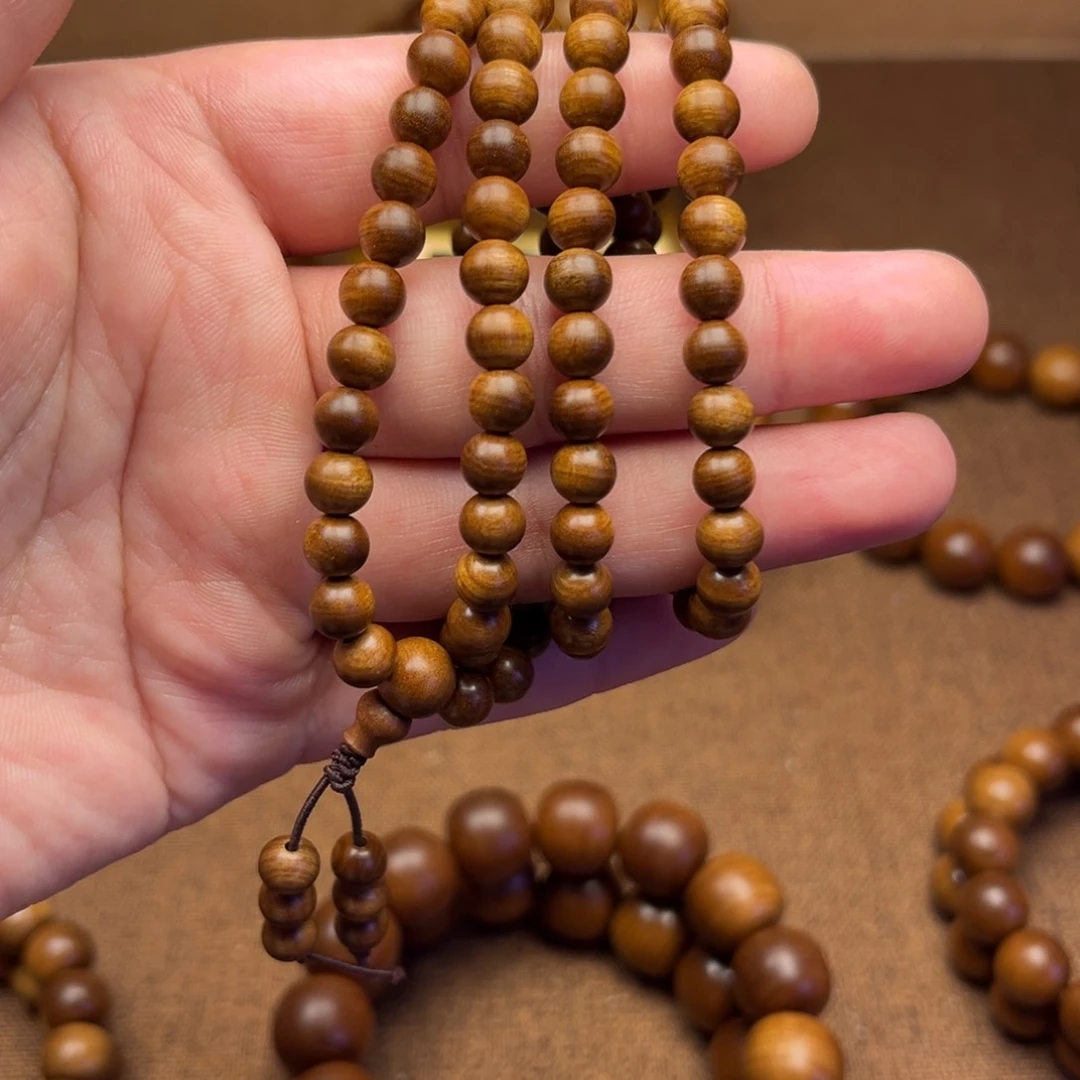 檀香木老山檀长串0.6*108颗长串