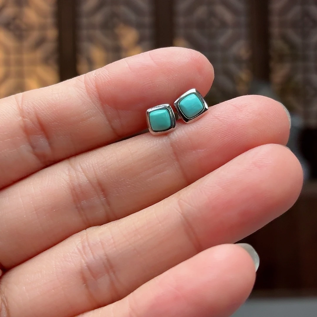 银S925镶嵌绿松石珠宝奇石