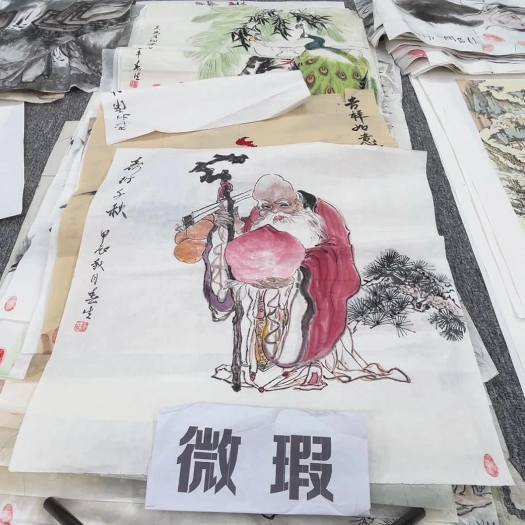 国画刘春生老师绘画四尺斗方微瑕介意慎拍