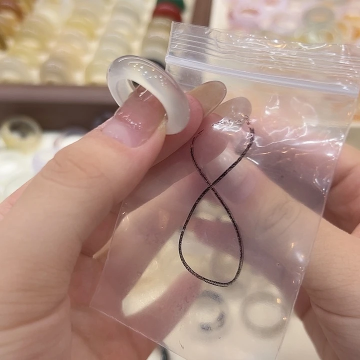 合金戒指玛瑙/玉髓8港12