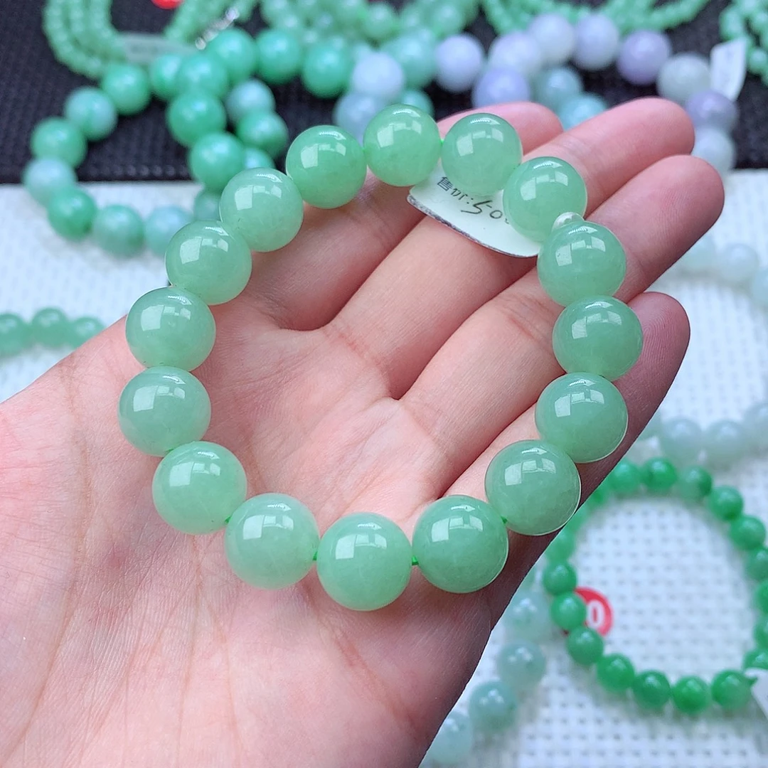 翡翠未镶嵌毛衣链卡12.6