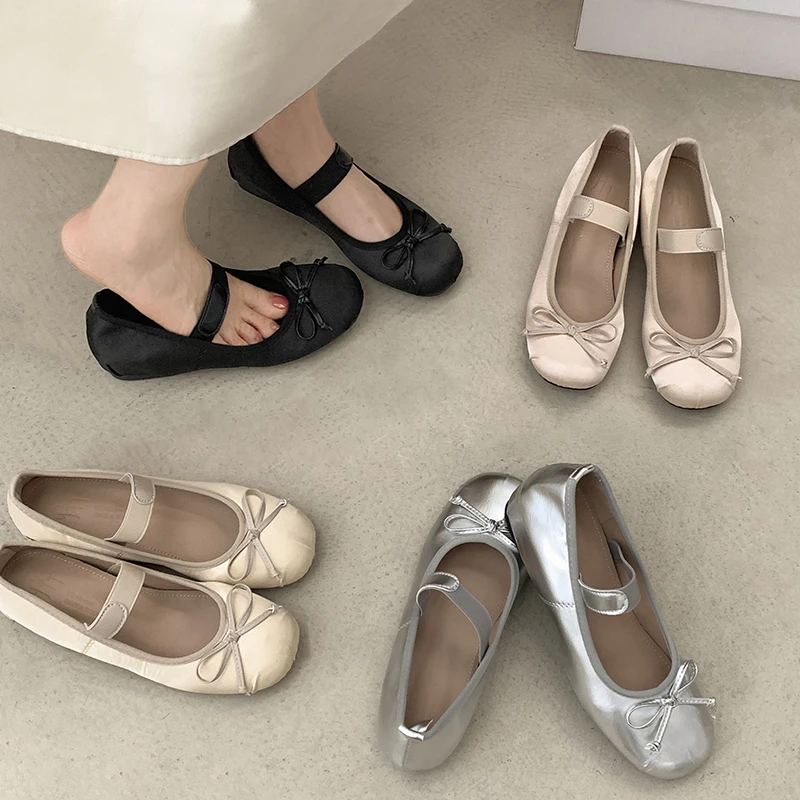 南在南方黑色网红法式配裙子浅口单鞋女2025新款春秋软底玛丽珍鞋