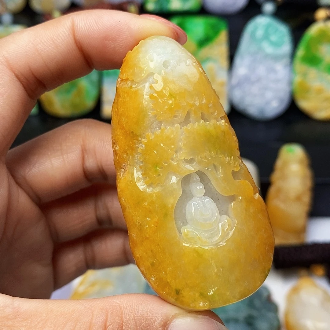 定制翡翠未镶嵌翡翠Ａ货一物一证