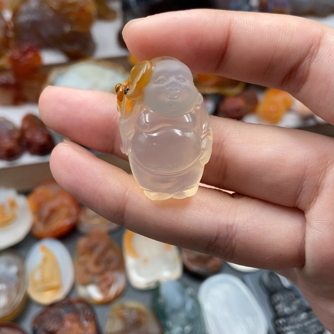 玛瑙/玉髓未镶嵌挂件