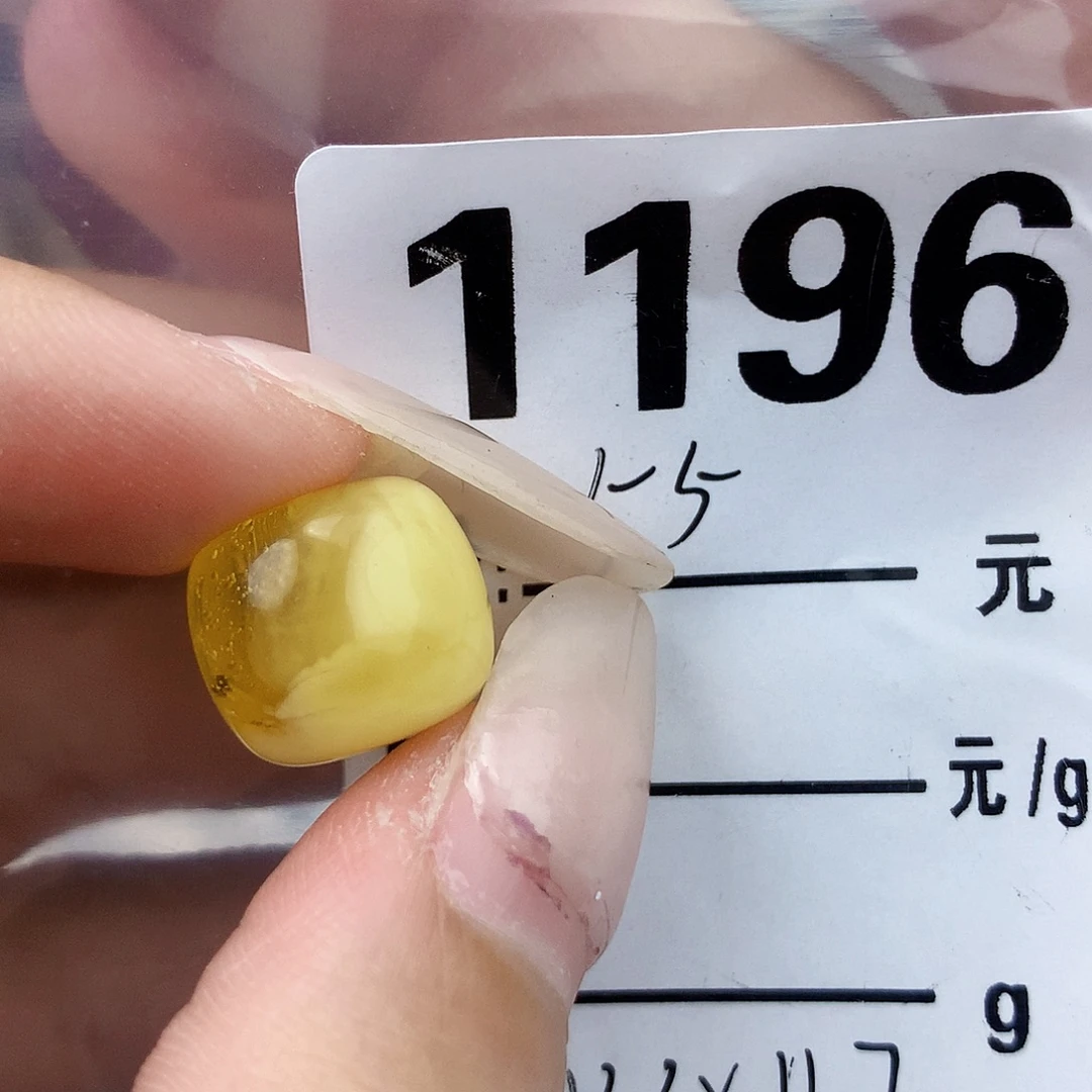 琥珀未镶嵌珠宝奇石13.2×11.7植物