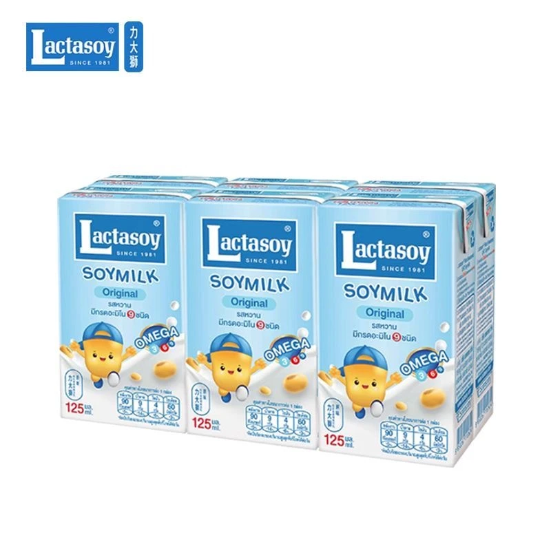 泰国力大狮原味豆奶125ml*12瓶（到手2排）保质期至25年9月