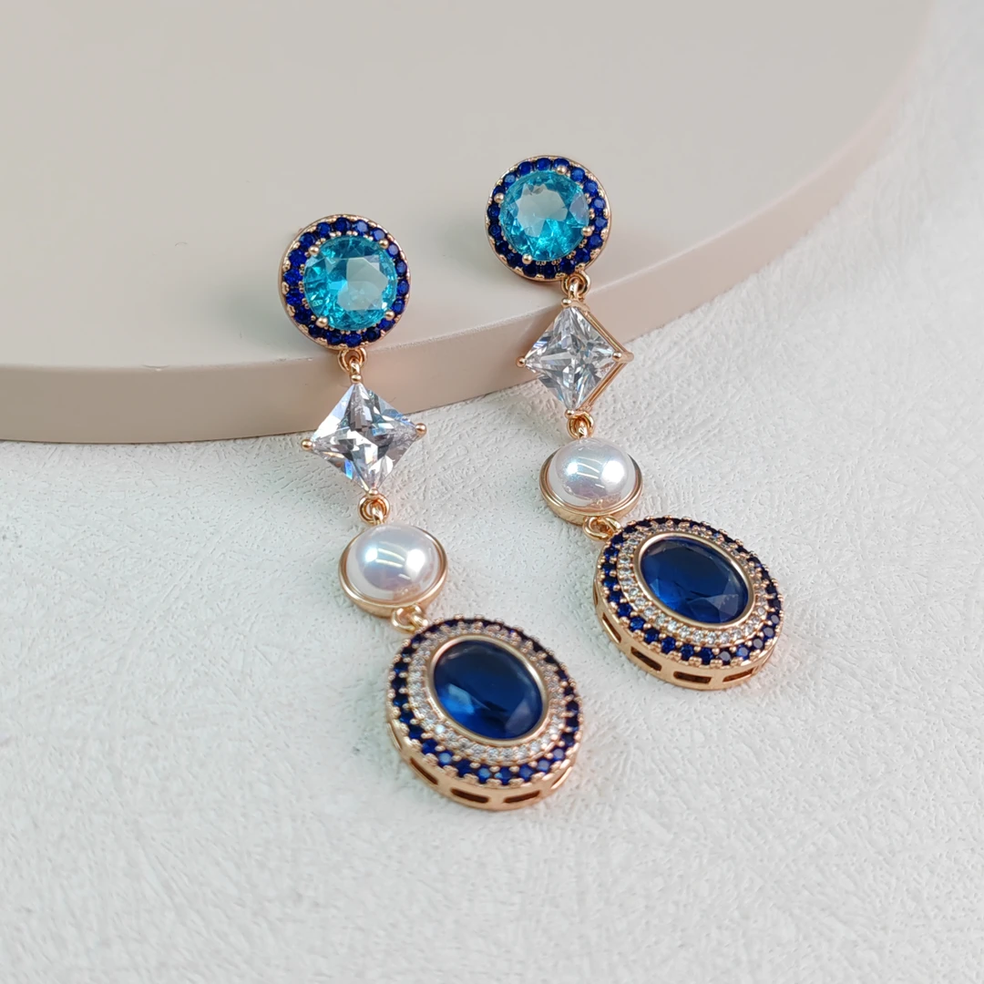 XUPING/旭平首饰 合金合成锆石耳饰 【潘生福利】百搭 X000712377