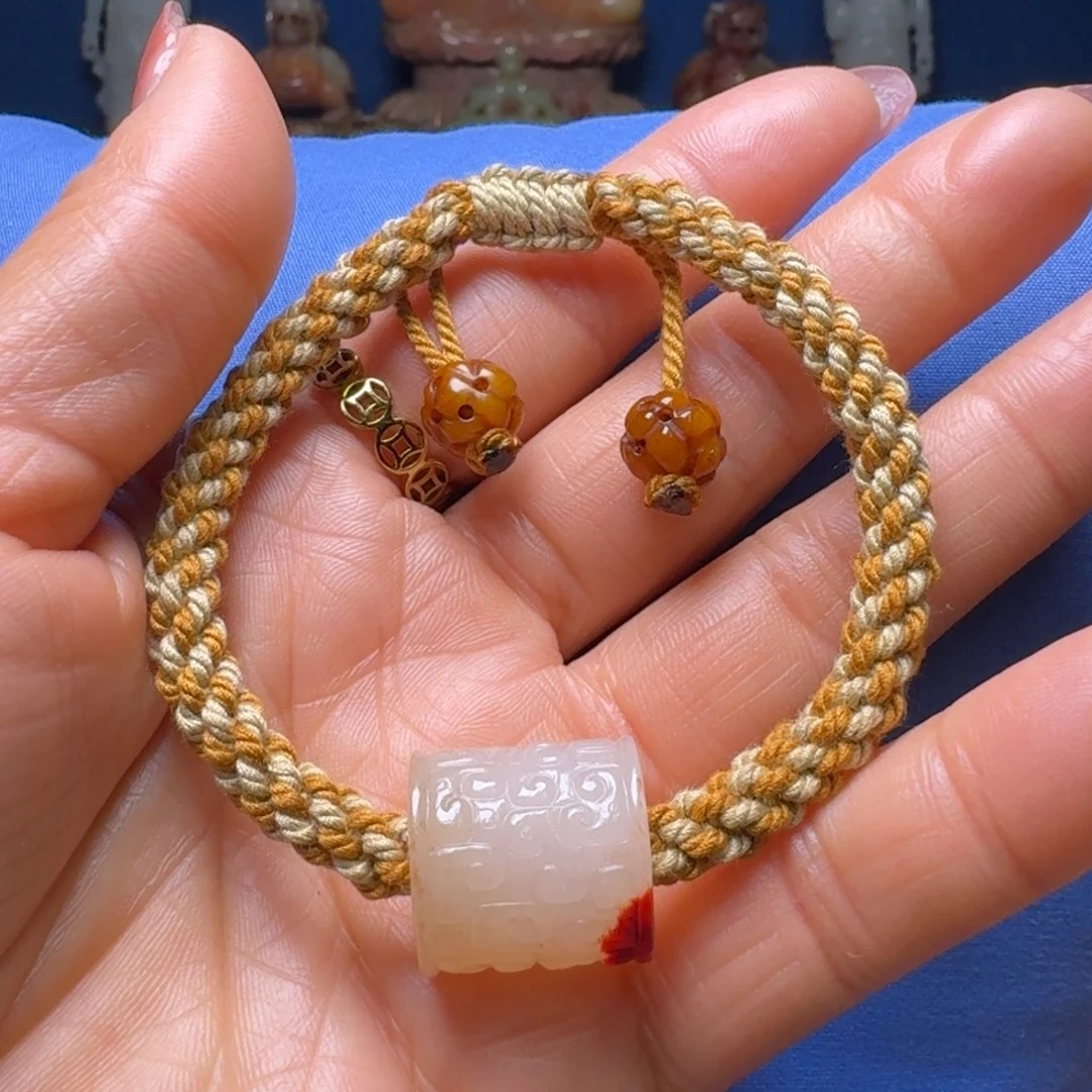 和田玉（糖玉）颈饰未镶嵌