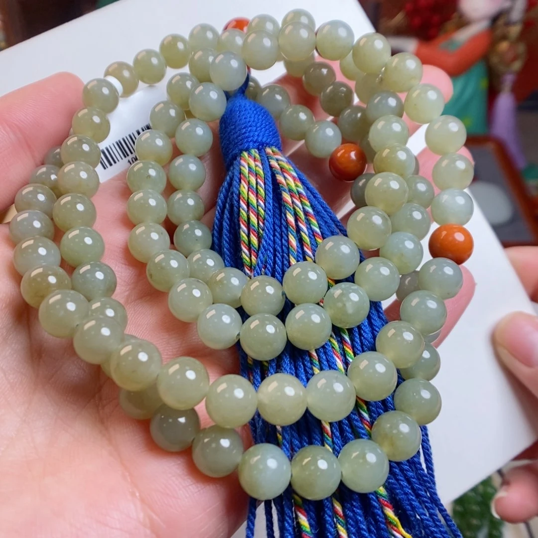 和田玉手链未镶嵌8新疆且末糖