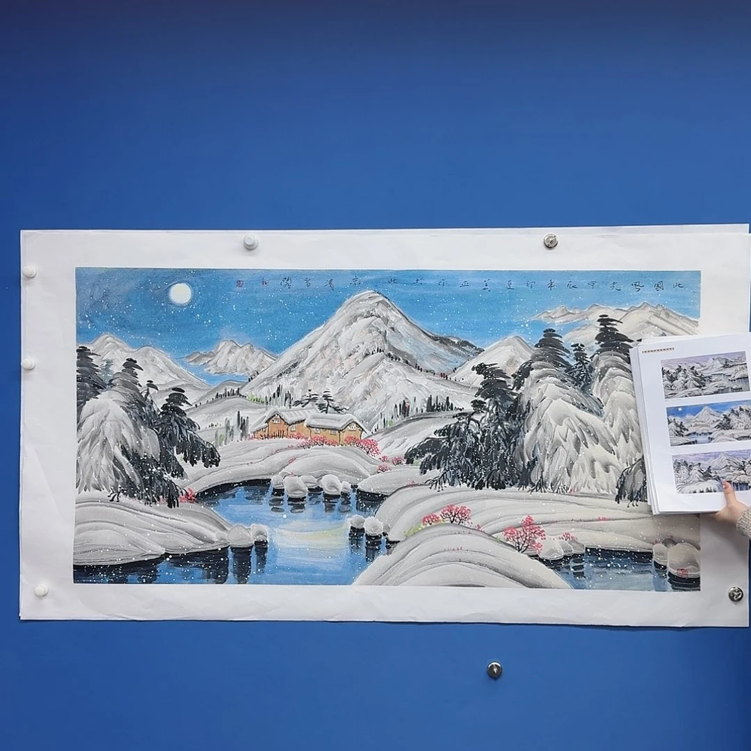 国画多次参加国内外大型