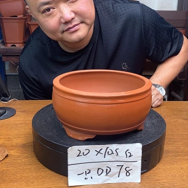 紫砂花盆货号一只DD78