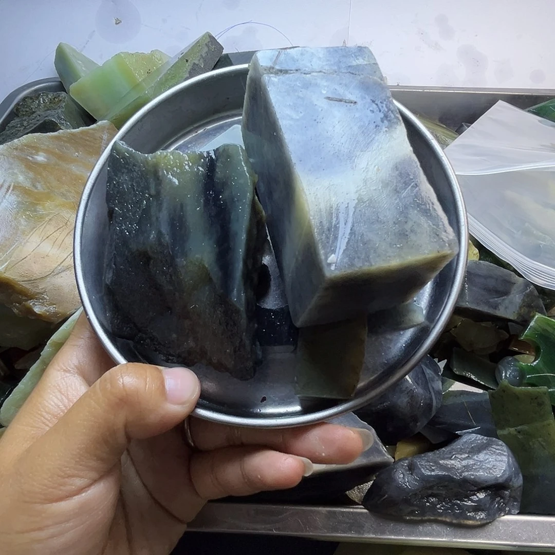 未镶嵌和田玉珠宝半成品道**然