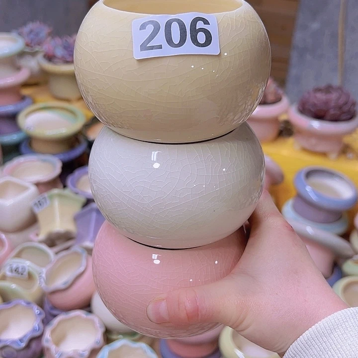 红陶陶瓷花盆当场满12包邮