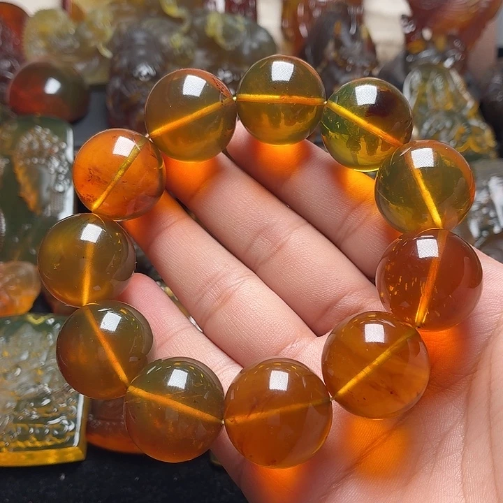 琥珀未镶嵌颈饰22➕金粽109