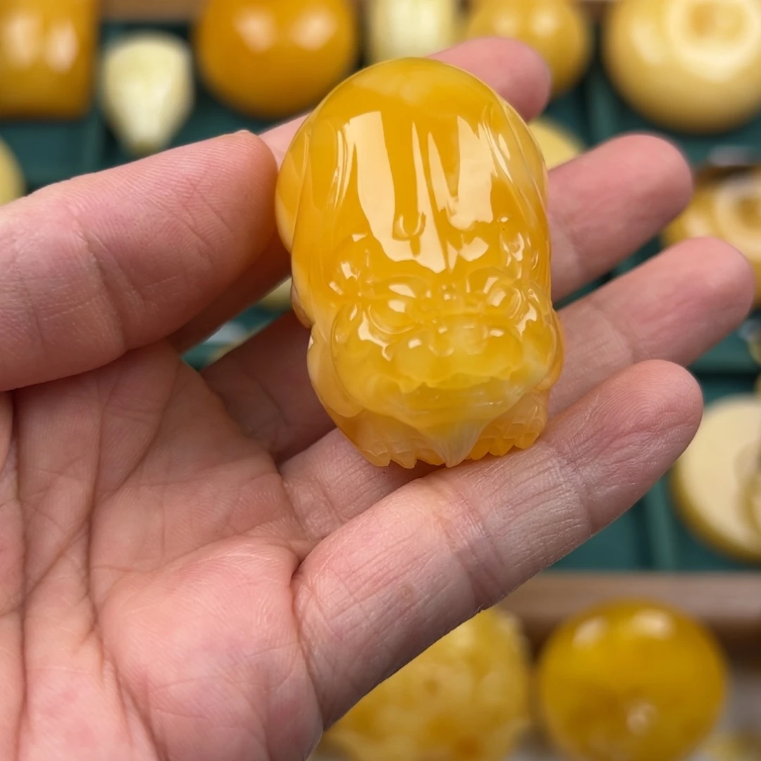 琥珀未镶嵌颈饰纯天然琥珀蜜蜡无优化