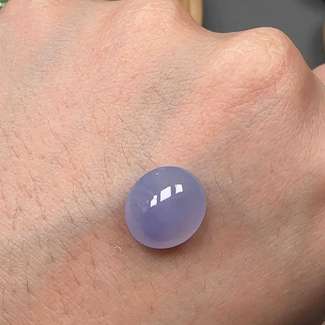 翡翠未镶嵌颈饰紫翡蛋面