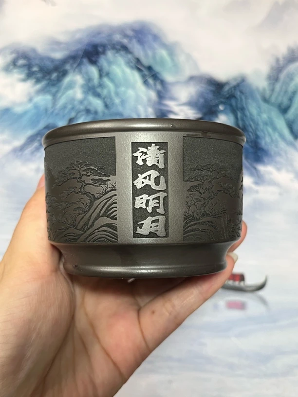 原矿紫砂全手工养胃防烫隔热高端陶瓷品茗主人杯紫砂杯茶杯纯手工