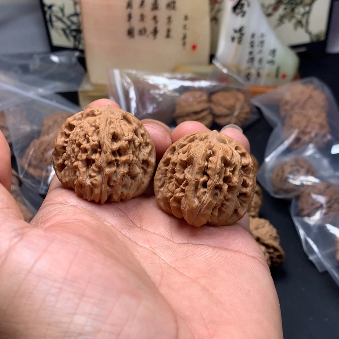 把件文玩核桃四座楼