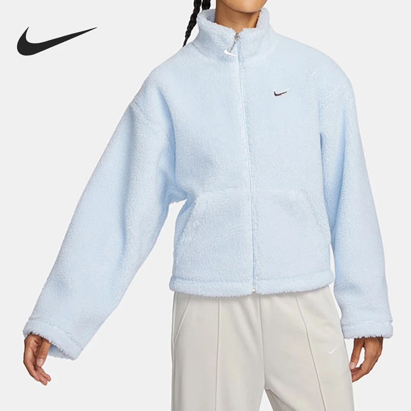 Nike耐克官方正品冬季女士简约运动休闲保暖立领外套FV4009-423