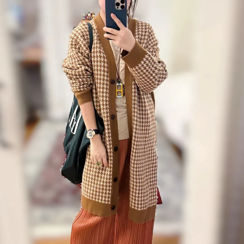 99新 AMIRI   爱马仕 /W118257/长款针织开衫/34码