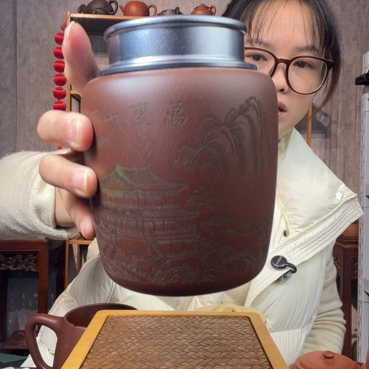 茶杯紫砂原矿紫砂杯