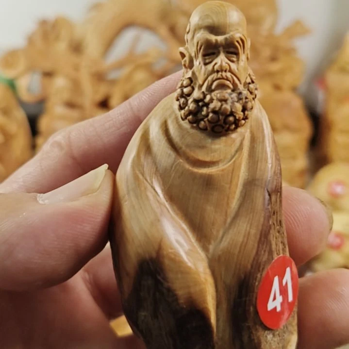 柏木（崖柏）达摩手把件