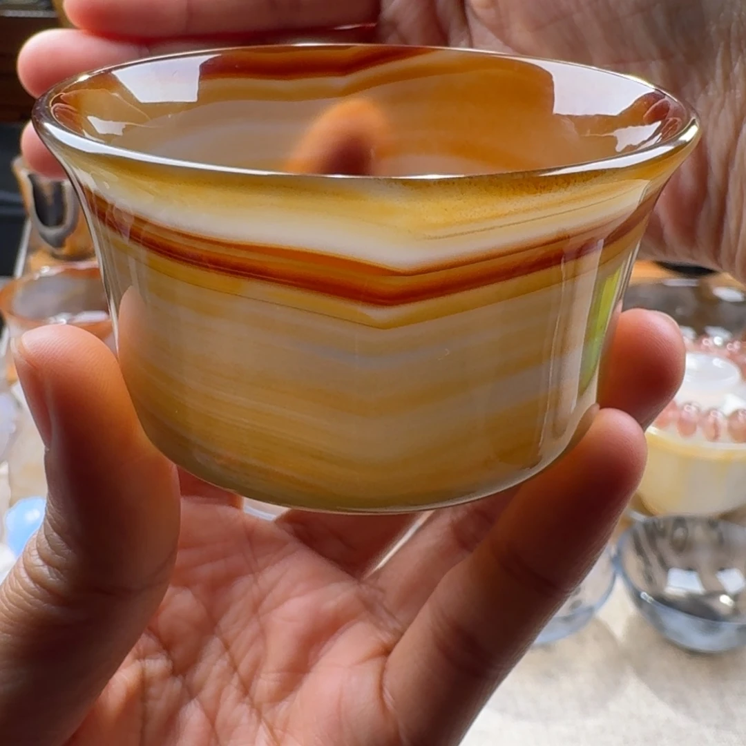 玛瑙/玉髓未镶嵌玛瑙茶杯80毫升