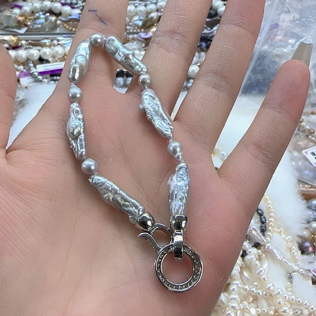 未镶嵌项链定制多样性发货发其一153淡水珍珠