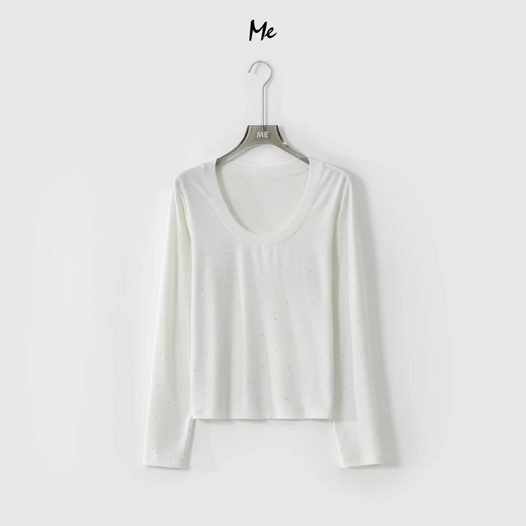 ME【星辰打底衫】轻奢极简百搭通勤设计款休闲上衣MEQA1699