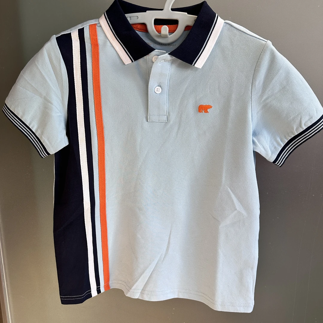 Golden Bear黄金熊蓝色polo衫