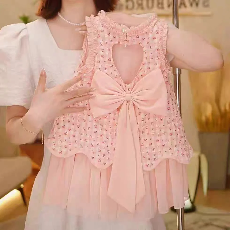 508哈哈家 女童夏季高品质洋气甜美韩系无袖连衣裙