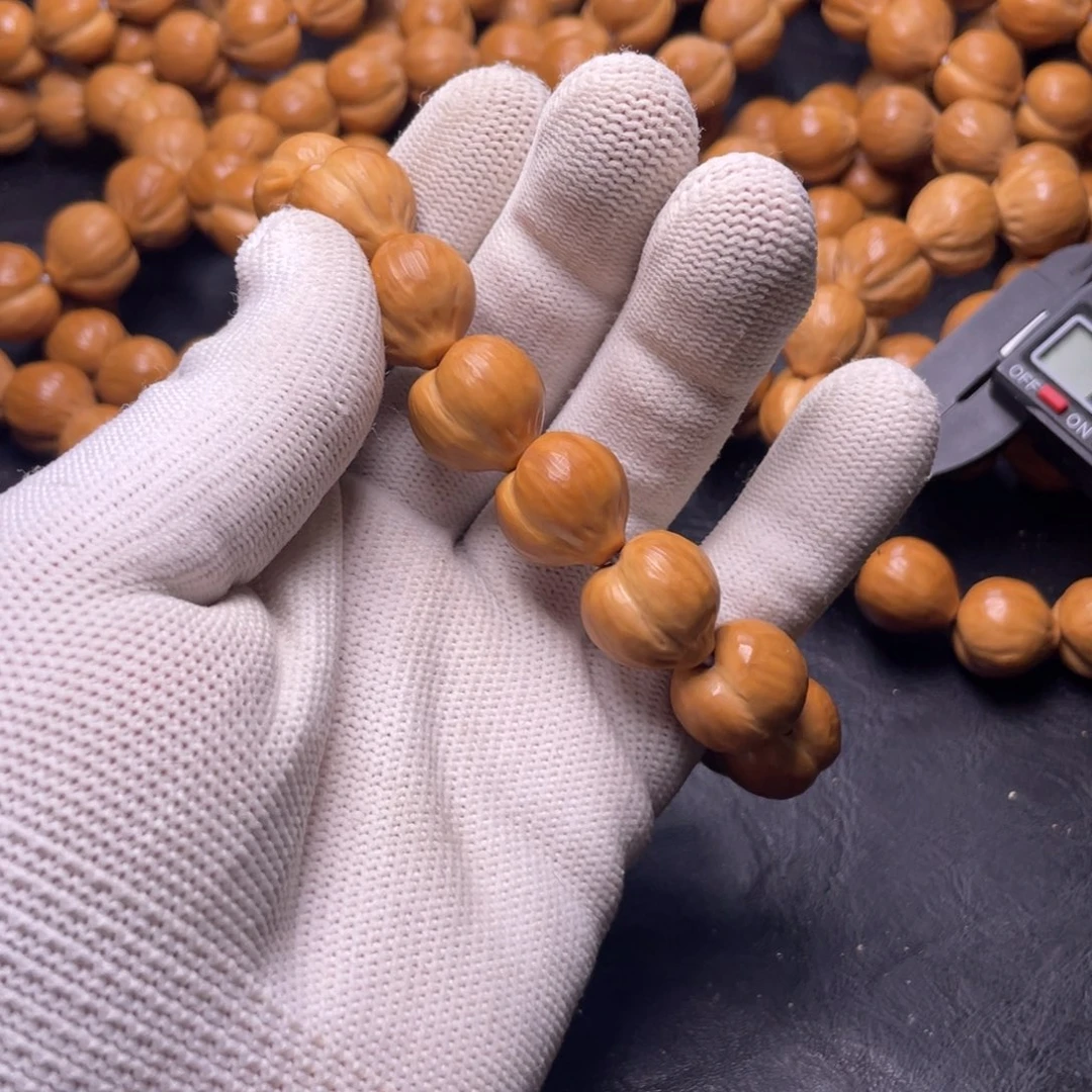 猴头核桃手串艾*亮面屁桃手串尺寸17