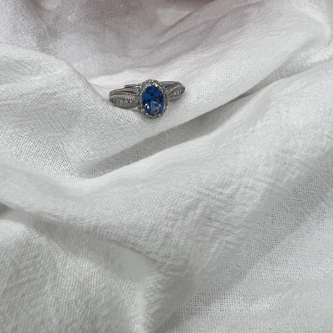 高定珠宝蓝宝戒指HF717S098