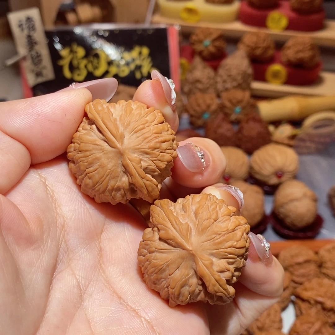 把件文玩核桃38尺全品红豆