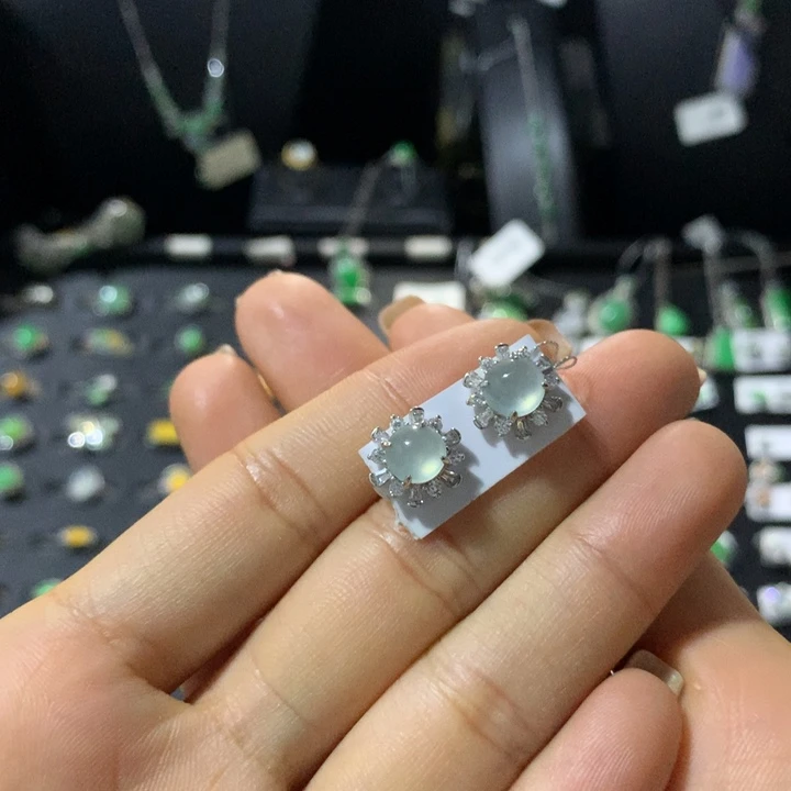 翡翠银S925镶嵌戒指