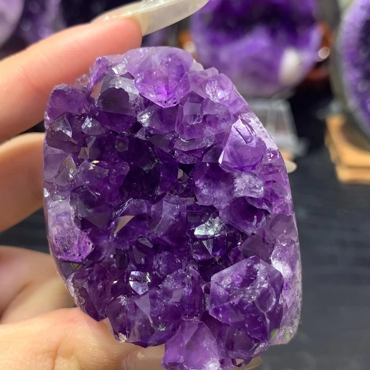 珠宝半成品未镶嵌紫晶3.福利晶镇不退