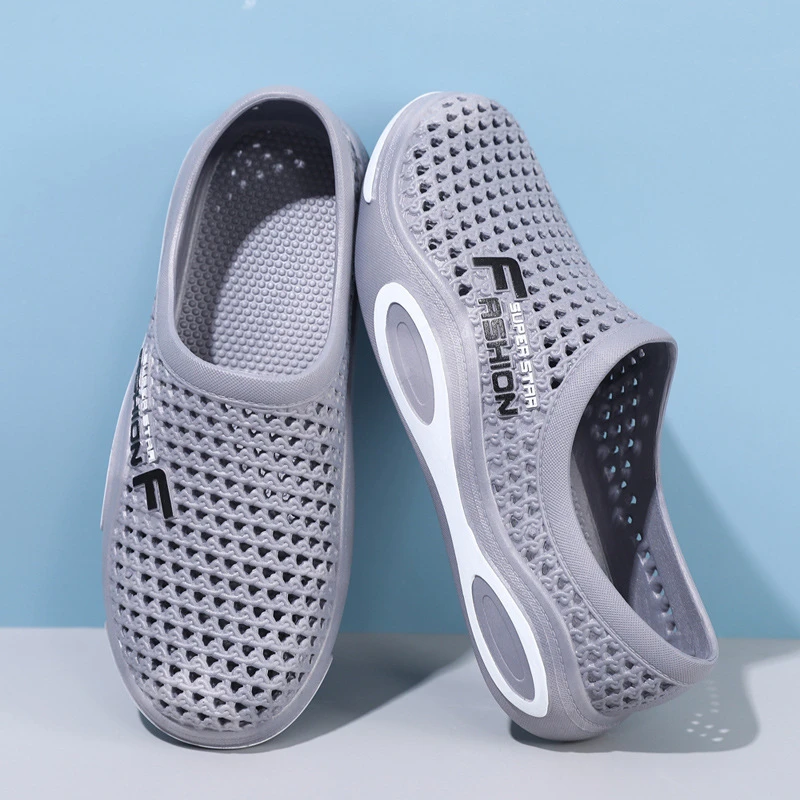 厚底耐磨洞洞鞋男士2025夏季新款外穿潮流韩版防滑透气开车凉拖鞋